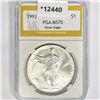 1993 American Silver Eagle PGA MS70