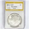 Image 1 : 1878 7/8TF Morgan Silver Dollar PGA MS64 Strong