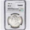 Image 1 : 1896 Morgan Silver Dollar NGC MS63