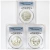 Image 1 : 1958-D Set (3) Franklin Half Dollar PCGS MS64 FBL