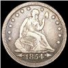 Image 1 : 1854 Arrows Seated Liberty Quarter NICE CIRC