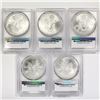Image 2 : (5) 2016 American Silver Eagles PCGS MS69