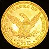Image 2 : 1884 $2.50 Gold Quarter Eagle GEM BU