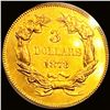 Image 2 : 1873 $3 Gold Piece UNCIRCULATED PL