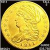 Image 1 : 1811 Tall 5 $5 Gold Half Eagle UNCIRCULATED+