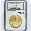 Image 1 : 1908 $20 Gold Double Eagle NGC MS62 No Motto