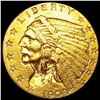 Image 1 : 1908 $2.50 Gold Quarter Eagle ABOUT UNCIRCULATED