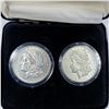 Image 1 : First & Last Morgan Silver Dollar Set (2 Coins) (