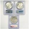 Image 2 : (3) 1923 Peace Silver Dollars PCGS MS64