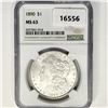 Image 1 : 1890 Morgan Silver Dollar NGC MS63