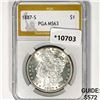1887-S Morgan Silver Dollar PGA MS63
