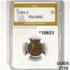 1921-S Wheat Cent PGA MS62