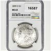 Image 1 : 1899-O Morgan Silver Dollar NGC MS63