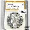 Image 1 : 1878 7TF Morgan Silver Dollar PGA MS63 PL, Rev of