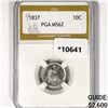 Image 1 : 1837 Seated Liberty Dime PGA MS62