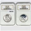 Image 1 : (2) 1961 Franklin Half Dollars NGC PF67