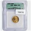 Image 1 : 1909 VDB Walking Liberty Cent ICG MS67 RD