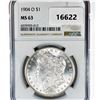 Image 1 : 1904-O Morgan Silver Dollar NGC MS63
