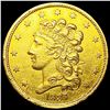 Image 1 : 1837 $5 Gold Half Eagle UNCIRCULATED