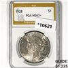 Image 1 : 1928 Silver Peace Dollar PGA MS63+
