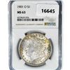 Image 1 : 1901-O Morgan Silver Dollar NGC MS63
