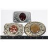 Image 1 : SET OF 3 GEMSTONES BELT BUCKLE