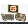 Image 1 : SET OF 3 BELT BUCKLES