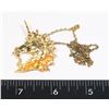 Image 1 : 6)  GOLD TONE UNICORN HEAD PENDANT ON 18" CHAIN.