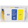 Image 1 : 80 HP DESIGNJET YELLOW  INK CARTRIDGE 350ML