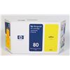 Image 1 : 80 HP DESIGNJET YELLOW  INK CARTRIDGE 350ML