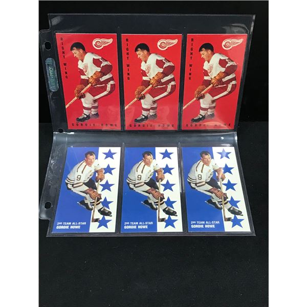 GORDIE HOWE LOT OF 6 PARKHURST CARDS