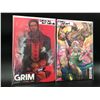 Image 1 : MARVEL VARIANT COMIC BOOK LOT (GRIM AND HARLEY QUINN)
