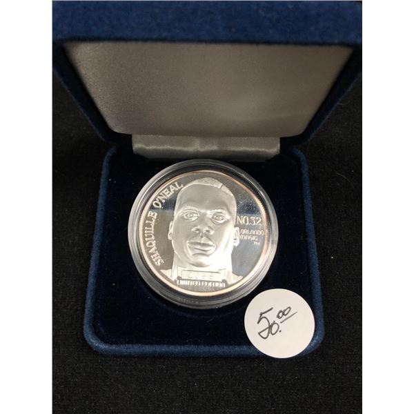 1992 SHAQUILLE O'NEAL .999 SILVER 1 TROY OUNCE COIN