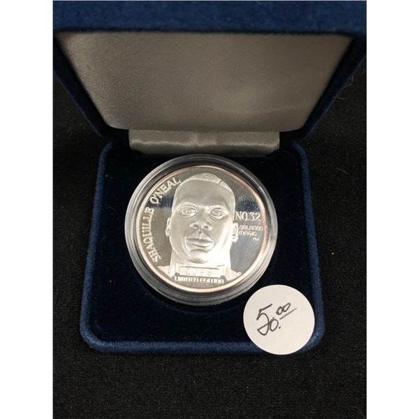 1992 SHAQUILLE O'NEAL .999 SILVER 1 TROY OUNCE COIN
