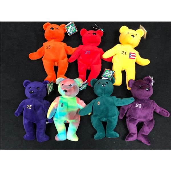 BAMM BEANOS BASEBALL COLLECTOR BEANNIE BABIES LOT
