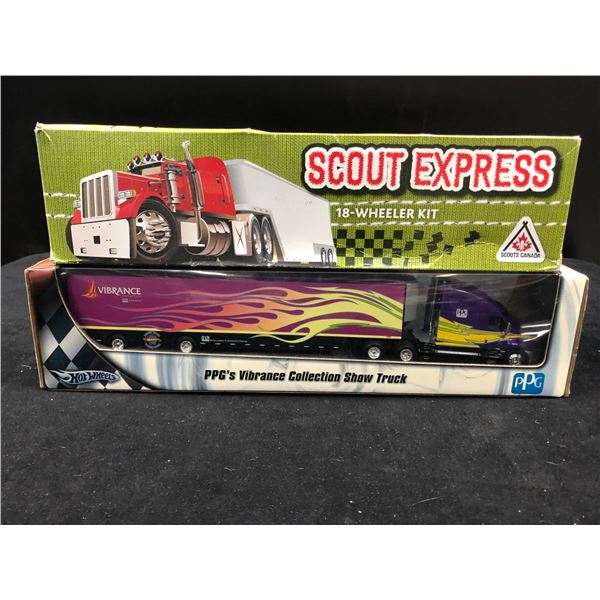 NEW HOT WHEELS AND SCOUT EXPRESS 18 WHEELER LOT