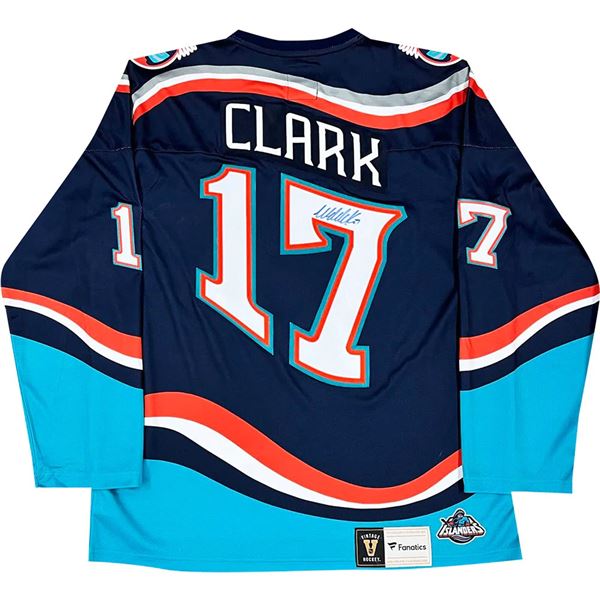 WENDAL CLARK SIGNED FANATICS NEW YORK ISLANDERS FISHERMAN JERSEY (FORZEN POND COA)