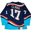 Image 1 : WENDAL CLARK SIGNED FANATICS NEW YORK ISLANDERS FISHERMAN JERSEY (FORZEN POND COA)