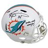 Image 1 : RICKY WILLIAMS SIGNED MIAMI DOLPHNS FULL SIZE SPEED HELMET SMOKE WEED EVERYDAY (BECKETT COA)