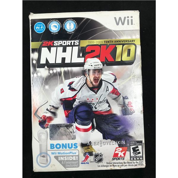 ALEXANDER OVECHKIN NINTENDO WII NHL 2010 COLLECTOR SET