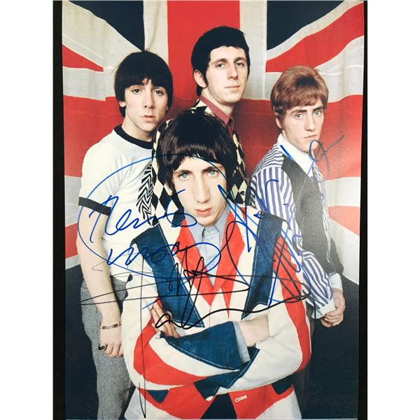 THE WHO BAND SIGNED 8 X 10 (RA COA)