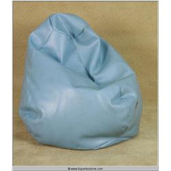 Blue Soft Lounge Bean Bag 