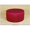 Image 1 : 33" Diameter 16" High Circular Tufted Stool with Purple Satin Cover