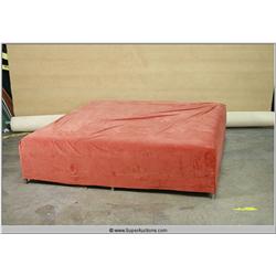 Large Orange Square Lobby Sofa Center Island