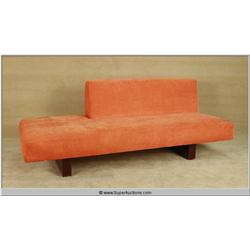 76"x34"x30" Orange Geometric Lobby Sofa Center Island Small
