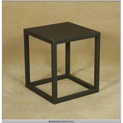 14"x14"x16" Custom  Metal Square Pipe Short End Table