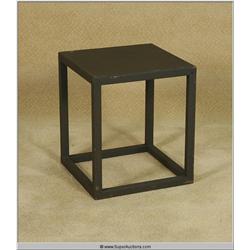 14"x14"x16" Custom Metal Square Pipe Short End Table
