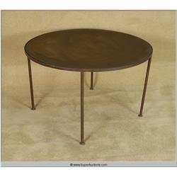 Custom Metal Pipe 36" Round Coffee Table 