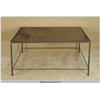 Image 1 : 48"x48"x22" Custom Metal Large Rectangle Pipe Coffee Table