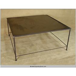 48"x48"x22" Custom Metal Large Rectangle Pipe Coffee Table